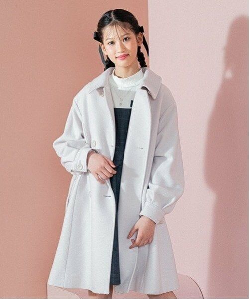 mezzo piano junior / メゾピアノジュニア その他アウター | ケープつきマルチカラーコート | 詳細25