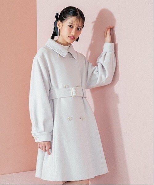 mezzo piano junior / メゾピアノジュニア その他アウター | ケープつきマルチカラーコート | 詳細26