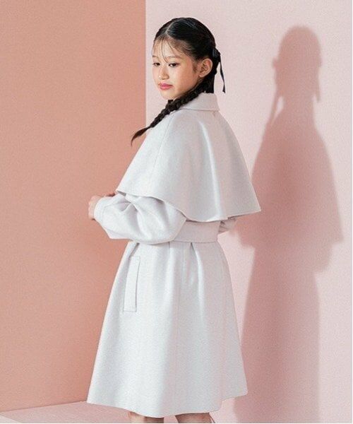 mezzo piano junior / メゾピアノジュニア その他アウター | ケープつきマルチカラーコート | 詳細27