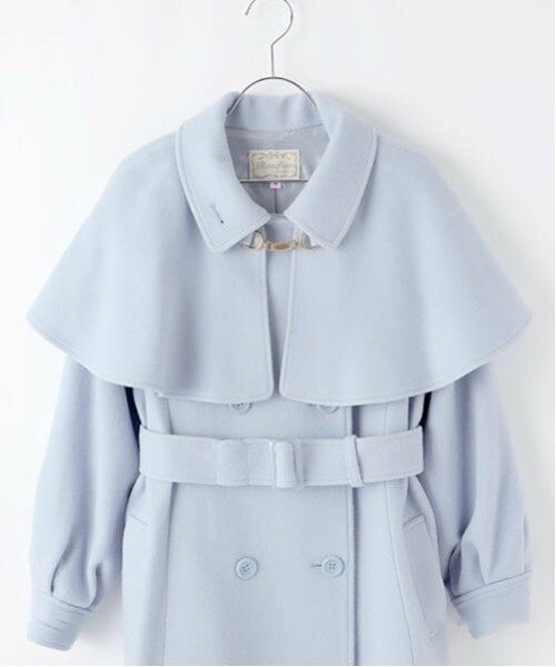 mezzo piano junior / メゾピアノジュニア その他アウター | ケープつきマルチカラーコート | 詳細3