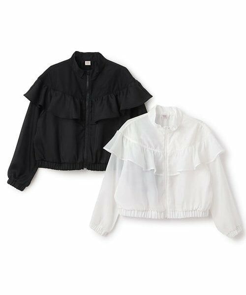 mezzo piano junior / メゾピアノジュニア ブルゾン | シアーフリルブルゾン | 詳細7