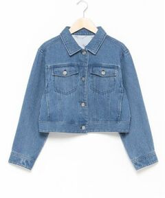 mezzo piano junior / メゾピアノジュニア ブルゾン | リボン刺しゅうデニムジャケット