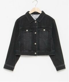 mezzo piano junior / メゾピアノジュニア ブルゾン | リボン刺しゅうデニムジャケット