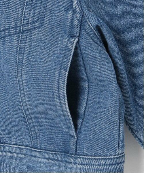 mezzo piano junior / メゾピアノジュニア ブルゾン | リボン刺しゅうデニムジャケット | 詳細5