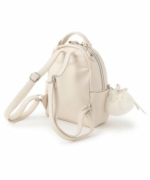 mezzo piano junior / メゾピアノジュニア リュック・バックパック | ファーぼん天チャームつきリボンいっぱい合皮リュック | 詳細3