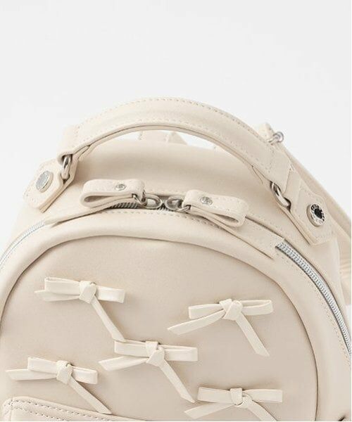 mezzo piano junior / メゾピアノジュニア リュック・バックパック | ファーぼん天チャームつきリボンいっぱい合皮リュック | 詳細4