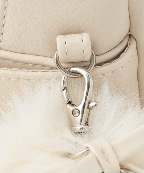 mezzo piano junior / メゾピアノジュニア リュック・バックパック | ファーぼん天チャームつきリボンいっぱい合皮リュック | 詳細5