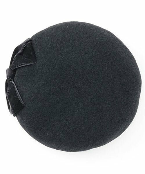 mezzo piano junior / メゾピアノジュニア ハンチング・キャスケット・ベレー帽 | ベロアリボンベレー帽 | 詳細4