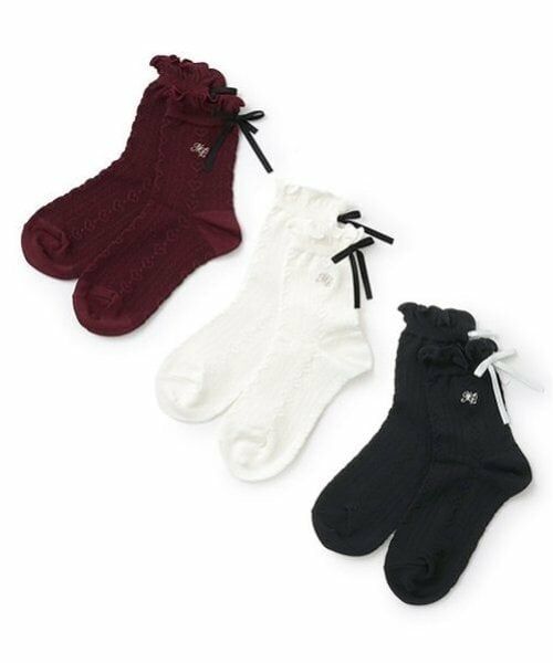 mezzo piano junior / メゾピアノジュニア ソックス | フリルリボンソックス | 詳細4