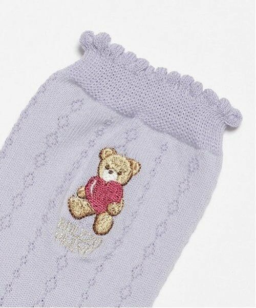 mezzo piano junior / メゾピアノジュニア ソックス | くまさん刺しゅうソックス | 詳細1