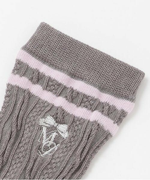 mezzo piano junior / メゾピアノジュニア ソックス | ケーブルラインソックス | 詳細1