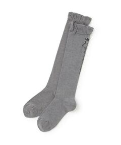 mezzo piano junior / メゾピアノジュニア ソックス | ロゴ&リボンハイソックス