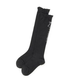 mezzo piano junior / メゾピアノジュニア ソックス | ロゴ&リボンハイソックス