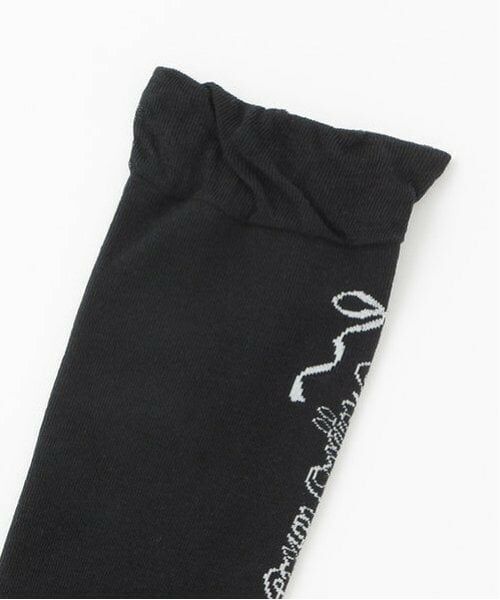 mezzo piano junior / メゾピアノジュニア ソックス | ロゴ&リボンハイソックス | 詳細1