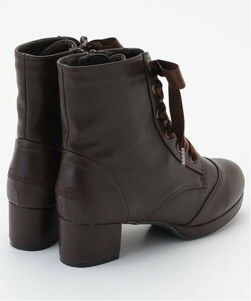 mezzo piano junior / メゾピアノジュニア ブーツ（ショート丈） | サテンリボンレースアップショートブーツ | 詳細3