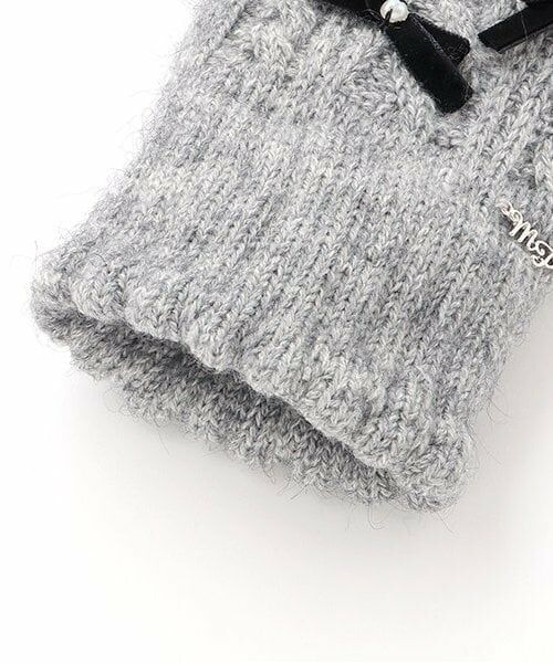 mezzo piano junior / メゾピアノジュニア 手袋 | 裏シャギーリボン手袋 | 詳細2