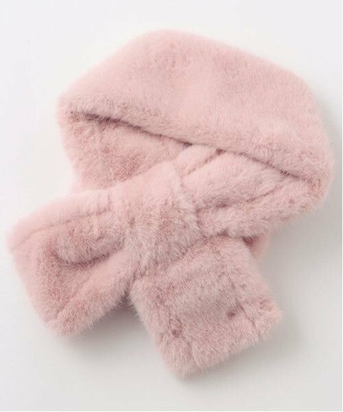 mezzo piano junior / メゾピアノジュニア マフラー・ショール・スヌード・ストール | フェイクファーリボンマフラー | 詳細1