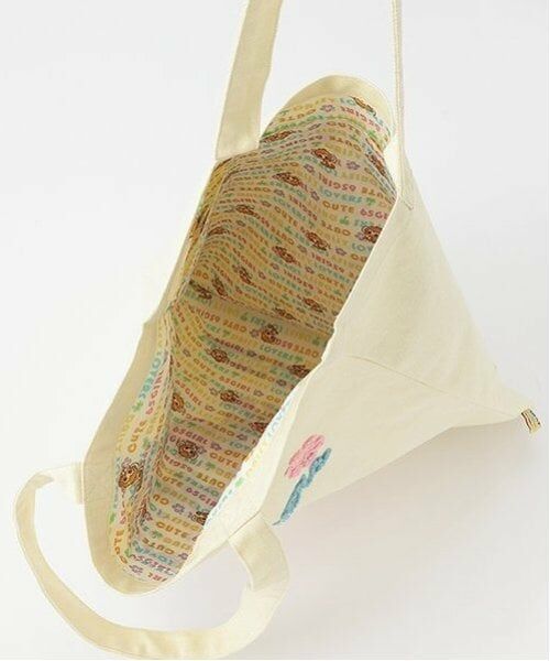 mezzo piano junior / メゾピアノジュニア トートバッグ | ルッキー サガラ刺しゅうトートバッグ | 詳細5