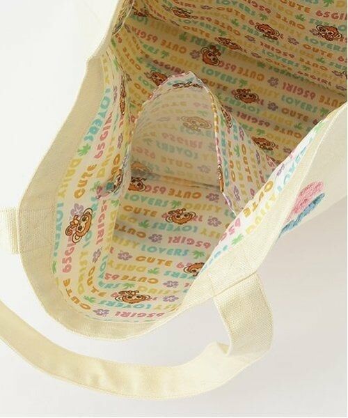 mezzo piano junior / メゾピアノジュニア トートバッグ | ルッキー サガラ刺しゅうトートバッグ | 詳細7