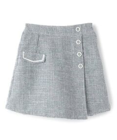 mezzo piano junior / メゾピアノジュニア ショート・ハーフ・半端丈パンツ | ツイード素材ラップショートパンツ