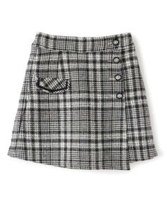 mezzo piano junior / メゾピアノジュニア ショート・ハーフ・半端丈パンツ | ツイード素材ラップショートパンツ