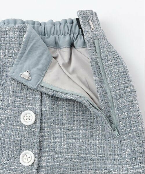 mezzo piano junior / メゾピアノジュニア ショート・ハーフ・半端丈パンツ | ツイード素材ラップショートパンツ | 詳細4