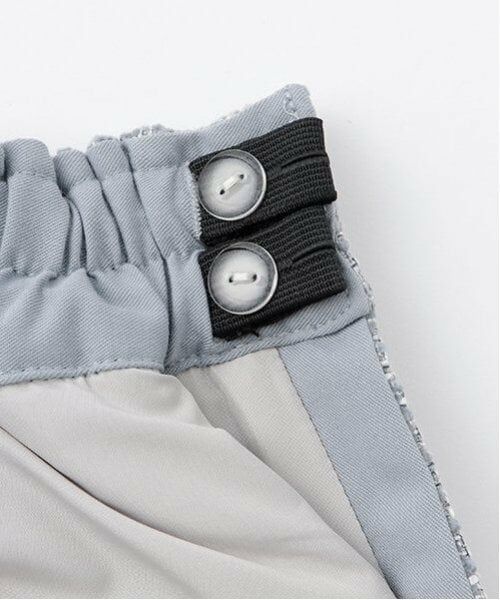 mezzo piano junior / メゾピアノジュニア ショート・ハーフ・半端丈パンツ | ツイード素材ラップショートパンツ | 詳細5