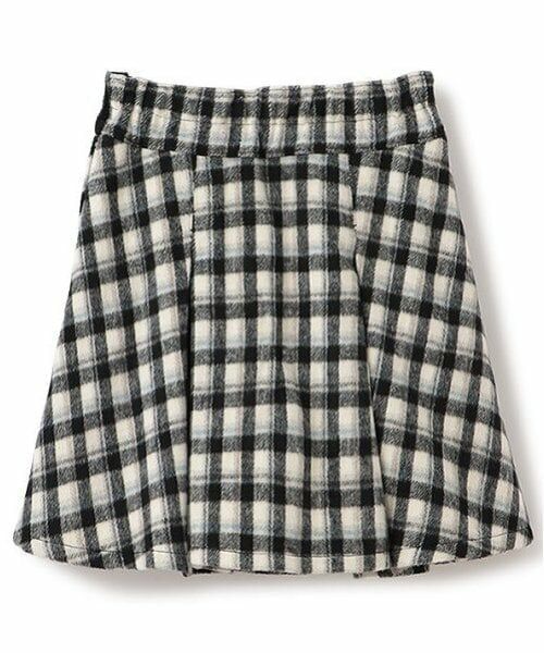 mezzo piano junior / メゾピアノジュニア ショート・ハーフ・半端丈パンツ | ウエストベルトシャギーチェックスカパン（暖かインナーパンツ） | 詳細2