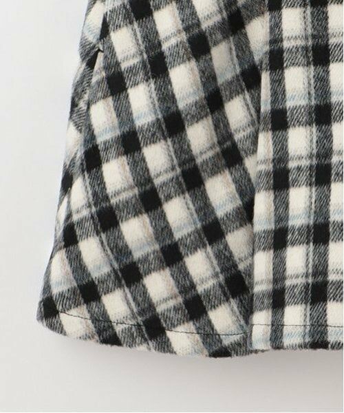 mezzo piano junior / メゾピアノジュニア ショート・ハーフ・半端丈パンツ | ウエストベルトシャギーチェックスカパン（暖かインナーパンツ） | 詳細7