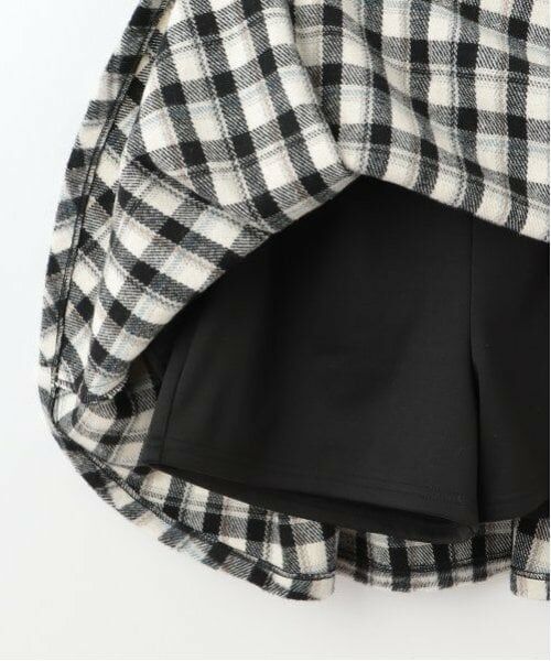 mezzo piano junior / メゾピアノジュニア ショート・ハーフ・半端丈パンツ | ウエストベルトシャギーチェックスカパン（暖かインナーパンツ） | 詳細8