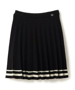 mezzo piano junior / メゾピアノジュニア ミニ・ひざ丈スカート | 裾ラインニットプリーツスカート