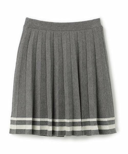mezzo piano junior / メゾピアノジュニア ミニ・ひざ丈スカート | 裾ラインニットプリーツスカート | 詳細1