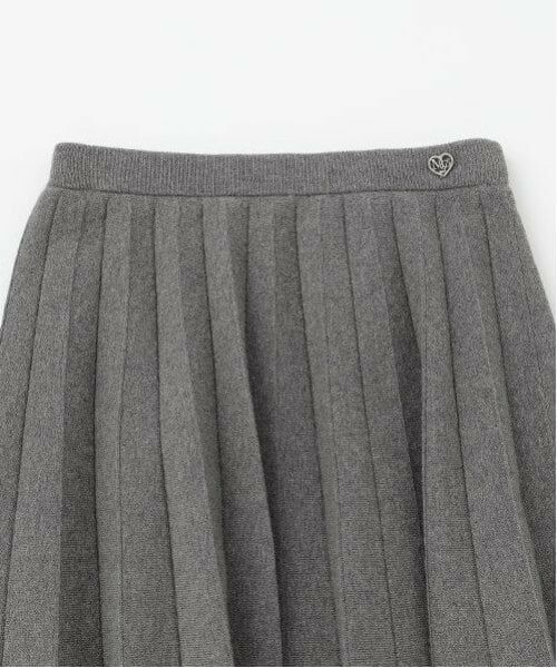 mezzo piano junior / メゾピアノジュニア ミニ・ひざ丈スカート | 裾ラインニットプリーツスカート | 詳細2