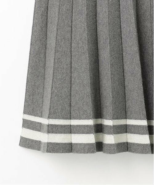 mezzo piano junior / メゾピアノジュニア ミニ・ひざ丈スカート | 裾ラインニットプリーツスカート | 詳細4