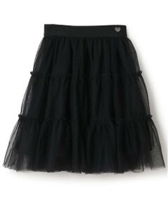 mezzo piano junior / メゾピアノジュニア ミニ・ひざ丈スカート | ふんわりフリルチュールスカート