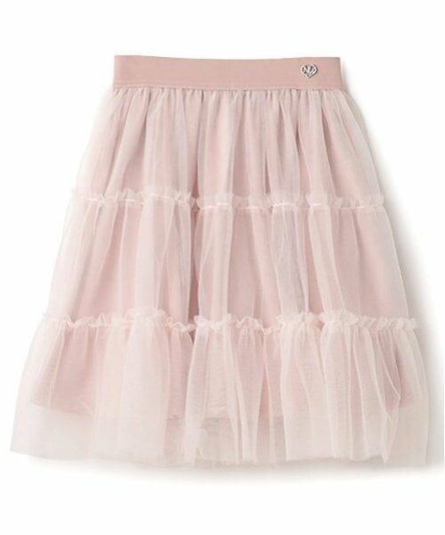 mezzo piano junior / メゾピアノジュニア ミニ・ひざ丈スカート | ふんわりフリルチュールスカート | 詳細11