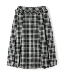 mezzo piano junior / メゾピアノジュニア ミニ・ひざ丈スカート | ウエストフリルミディ丈プリーツスカート