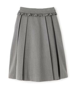 mezzo piano junior / メゾピアノジュニア ミニ・ひざ丈スカート | ウエストフリルミディ丈プリーツスカート