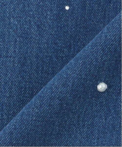 mezzo piano junior / メゾピアノジュニア ミニ・ひざ丈スカート | パール×ラインストーン　デニムミディスカート | 詳細8