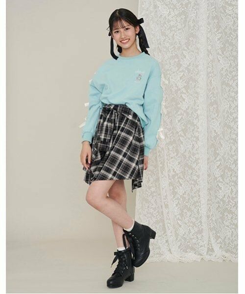 mezzo piano junior / メゾピアノジュニア ショート・ハーフ・半端丈パンツ | 結びシャツ風スカパン | 詳細5