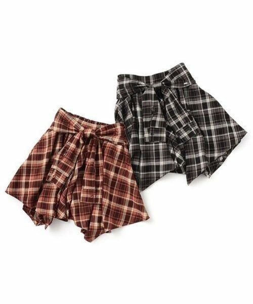 mezzo piano junior / メゾピアノジュニア ショート・ハーフ・半端丈パンツ | 結びシャツ風スカパン | 詳細6