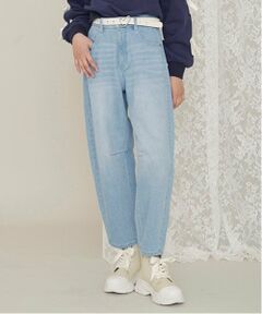 mezzo piano junior / メゾピアノジュニア その他パンツ | ウエスト細見えバレルレッグデニムパンツ