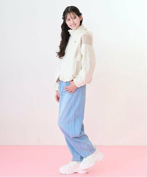 mezzo piano junior / メゾピアノジュニア その他パンツ | ウエスト細見えバレルレッグデニムパンツ | 詳細13