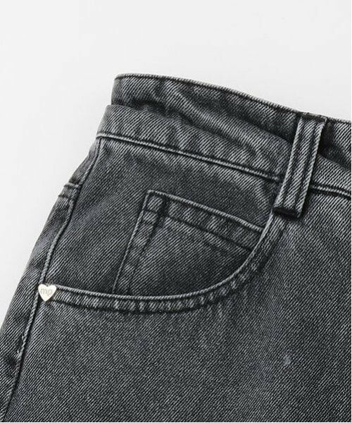 mezzo piano junior / メゾピアノジュニア その他パンツ | ウエスト細見えバレルレッグデニムパンツ | 詳細25