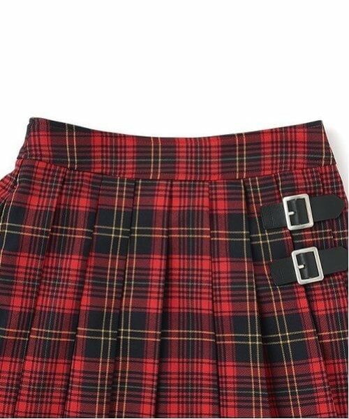 mezzo piano junior / メゾピアノジュニア ミニ・ひざ丈スカート | バックルベルト付きミディ丈プリーツスカート | 詳細6