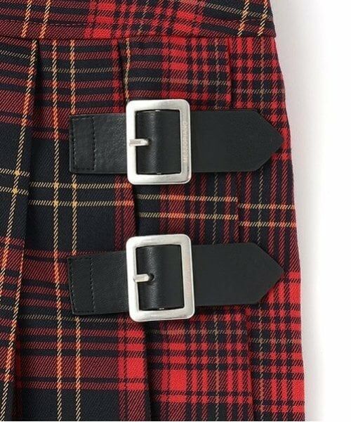 mezzo piano junior / メゾピアノジュニア ミニ・ひざ丈スカート | バックルベルト付きミディ丈プリーツスカート | 詳細8