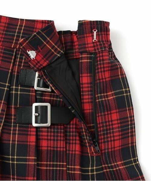 mezzo piano junior / メゾピアノジュニア ミニ・ひざ丈スカート | バックルベルト付きミディ丈プリーツスカート | 詳細9