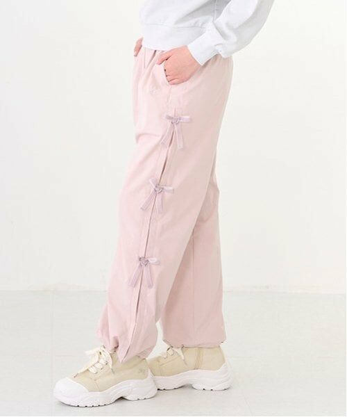 mezzo piano junior / メゾピアノジュニア その他パンツ | サイドリボン内側あったかパラシュートパンツ | 詳細2