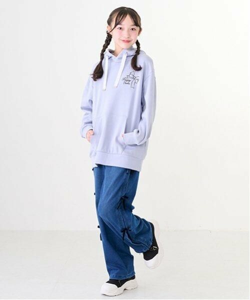 mezzo piano junior / メゾピアノジュニア その他パンツ | サイドリボン内側あったかパラシュートパンツ | 詳細6