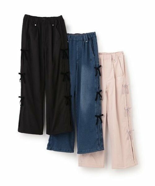 mezzo piano junior / メゾピアノジュニア その他パンツ | サイドリボン内側あったかパラシュートパンツ | 詳細8